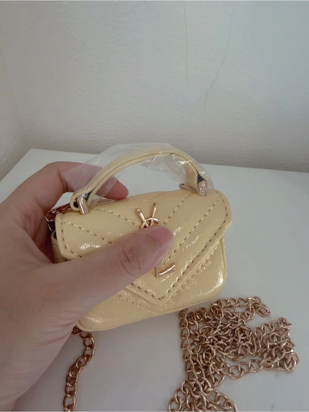 Mini Butter Yellow Crossbody Bag Charm